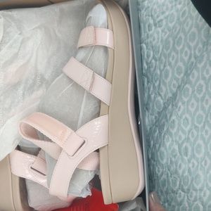 Vionic Misty Wedge Sandal pink 9 M NIB